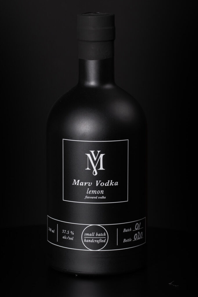 Marv Vodka Lemon Bottle